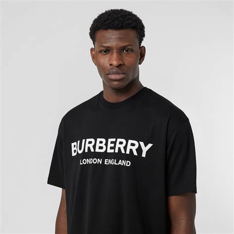 burberry printed cotton t shirt|burberry shirts for men outlet.